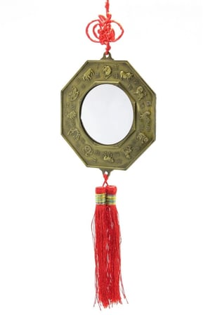 Özel Üretim Dekoratif Feng Shui Sembol Aksesuar Bagua Aynası Alk2257