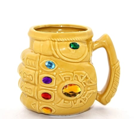 Özel Üretim Film Figürlü Koleksiyon Hediyelik Tasarım Porselen Thanos Eli Kupa Bardak Aalk2385
