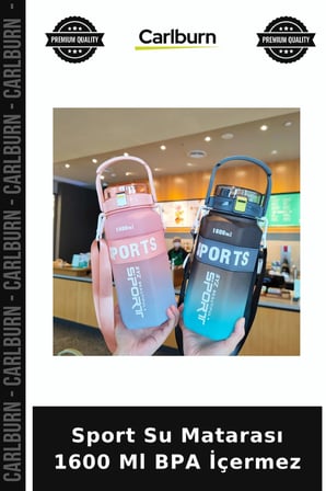 Sport Su Matarası 1600 Ml BPA İçermez Büyük Mataralar Sağlıklı Suluk Antrenman Suluğu