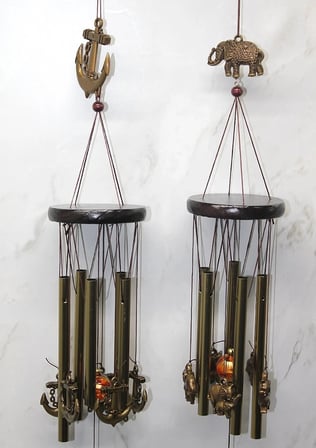 Özel Üretim Dekoratif Bahçe Süsü Balkon Aksesuarı Hediye Metal Rüzgar Çanı Alk3505