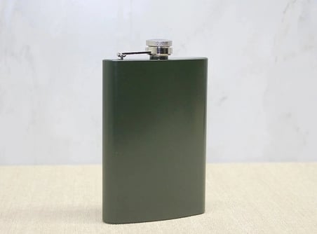 Özel Üretim Kamp Aksesuar Tekli Haki 9 Oz Matara Alk3900