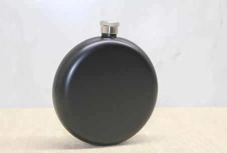 Özel Üretim Hediyelik Aksesuar Yuvarlak Tekli Matara 8 Oz Alk3904