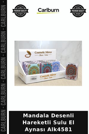 Özel Üretim Mandala Desenli Hareketli Sulu El Aynası Alk4581