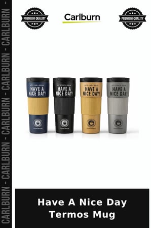 Have A Nice Day Termos Mug Pratik Kap Arkadaşa Hediye Sporcu Matarası