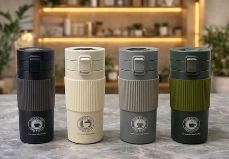 Paslanmaz Çelik Termos Dereceli Mug Yolculuk Ofis Gereçleri Soğuk Tutan