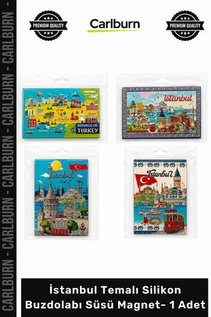 #Magnet  Hatıralık Hediyelik Dekoratif Turistik İstanbul Temalı Silikon Buzdolabı Süsü Magnet