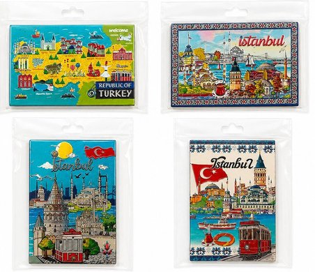 #Magnet  Hatıralık Hediyelik Dekoratif Turistik İstanbul Temalı Silikon Buzdolabı Süsü Magnet