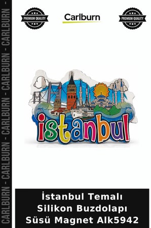 Özel Üretim Hediyelik Hatıra Dekoratif Mutfak İstanbul Temalı Silikon Buzdolapı Süsü Magnet Alk5942