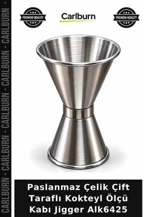Özel Üretim Bar Ekipmanı Mixology Paslanmaz Çelik Çift Taraflı Kokteyl Ölçü Kabı Jigger Alk6425