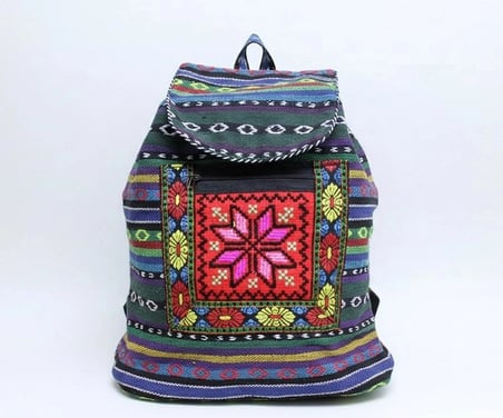 Kilim Desenli Sırt Çantası Alk-1 Aktif Yaşam Genç Çanta Stil Sahibi
