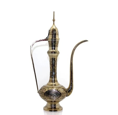 Özel Üretim Dekoratif Geleneksel Salon Aksesuar Büyük Boy Pirinç İbrik 130 Cm KSK172