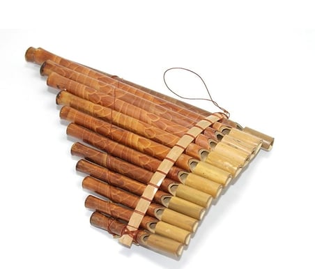 Özel Üretim Müzik Aleti Nefesli El Yapımı Akustik Hobi Bambu Pan Filüt Büyük Dıarta No:11