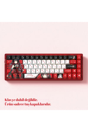 74 Tuş Orijinal Yan Baskılı Termal Süblimasyon PBT Manyetik-Mekanik Uyumlu Klavye Tuşları Klavye Keycaps