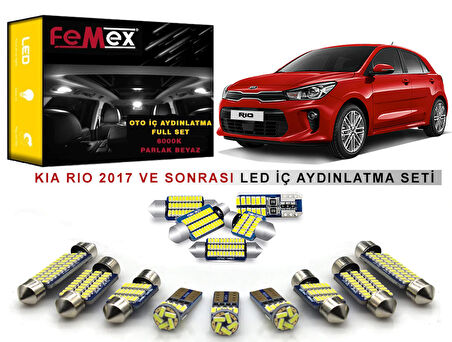 Kia Rio 2017 Sonrası LED İç Aydınlatma Ampul Seti FEMEX Parlak Beyaz