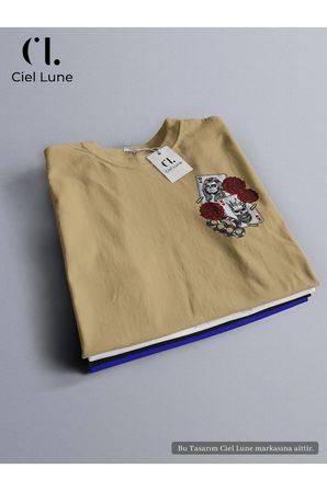 Unisex King And Rose Özel Tasarım - Oversize T-Shirt