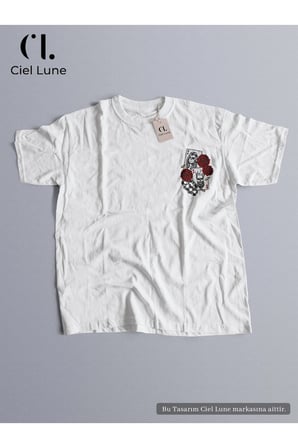 Nevermind Unisex King And Rose Oversize Tişört