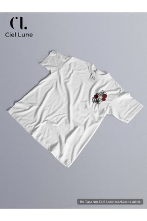Nevermind Unisex King And Rose Oversize Tişört