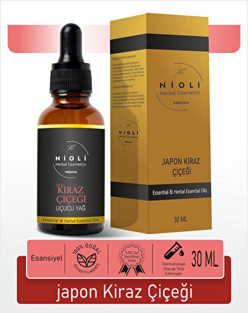 Nioli Japon Kiraz Çiçeği Esansiyel Uçucu Yağ Buhurdanlık Yağı Aromaterapi Yağı 30 ML