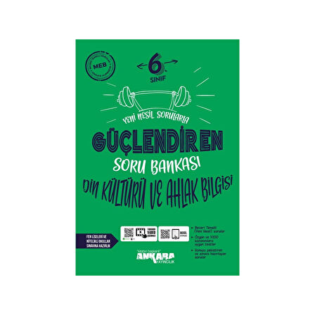 Ankara Yayıncılık 2024 Güncel 6.Sınıf Tüm Dersler Güçlendiren Soru Bankası Nesil 6'lı Gelişmiş Soru Bankası Seti