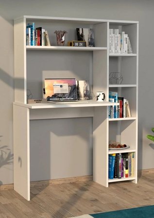 Kitaplıklı kütüphaneli Çalışma Masası