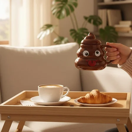 Poo Temalı Kupa Bardak