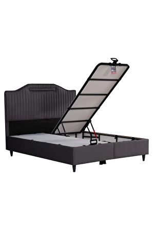 Royal Lux Sandıklı Baza Antrasit (BAŞLIK VE YATAK DAHİL DEĞİLDİR)