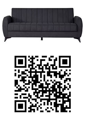 Linda Iki Kişilik Kanepe Yüksek Ayaklı Antrasit