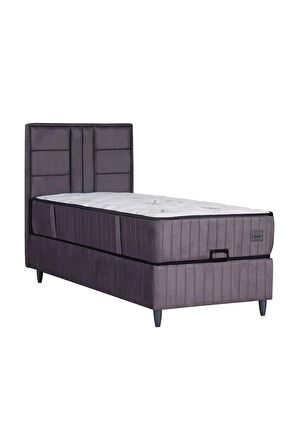 Premium Bamboo Sleepy Üçlü Set Gri (BAZA BAŞLIK YATAK)