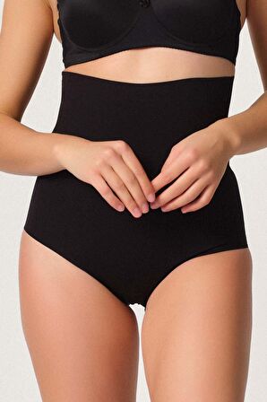 Lazer Kesim Slip Korse Siyah | MI 2708 