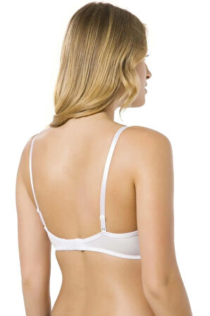 7050 Balenli Destekli Kulaksız Silikonlu Micro Kaplı Sütyen