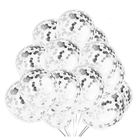 GOLD balon içi konfeti şeffaf balon içi