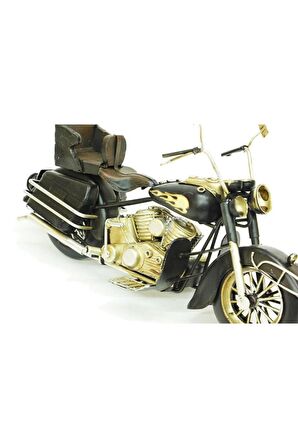 Dekoratif Metal Motosiklet Vintage Chopper Ev Ofis Hediyelik