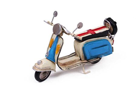 Dekoratif Metal Scooter Vintage Dekoratif Ev Ofis Hediyelik