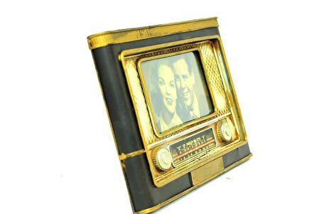 Dekoratif Metal Çerçeve Radyo Vintage Dekoratif Ev Ofis Hediyelik