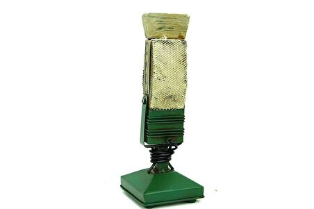Dekoratif Metal Mikrofon Obje Biblo Vintage Hediyelik