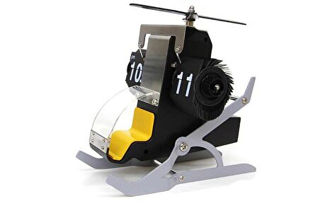 Saat Flip Helicopter Masa Saati Helikopter Model Hediyelik