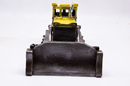 Dekoratif Metal Buldozer Biblo