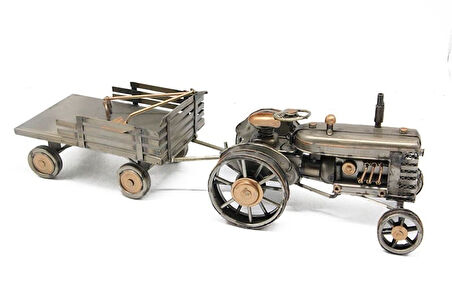 Dekoratif Metal Traktör Römork