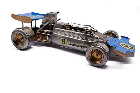 Dekoratif Metal Yarış Arabası