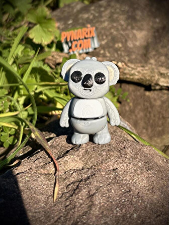 Oyuncak Koala- Eucalyptus Ormanlarının Tıknaz Sakini🐨🌿 3d Hareketli Organik Model- Orta Boy