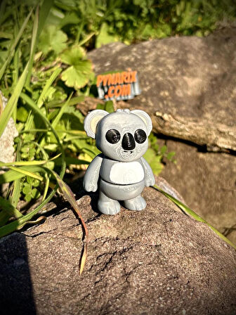 Oyuncak Koala- Eucalyptus Ormanlarının Tıknaz Sakini🐨🌿 3d Hareketli Organik Model- Orta Boy