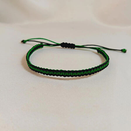 Crystal Atelier Yeşil Siyah Kocaelispor Örgü Bileklik, Kocaelispor Spor Renkleri Taraftar Bilekliği, Makrome Bileklik, Erkek Hediyesi, Maç Aksesuarı, İp Bileklik, Taraftar Bileklik, Unisex Bileklik