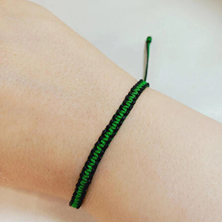 Crystal Atelier Yeşil Siyah Kocaelispor Örgü Bileklik, Kocaelispor Spor Renkleri Taraftar Bilekliği, Makrome Bileklik, Erkek Hediyesi, Maç Aksesuarı, İp Bileklik, Taraftar Bileklik, Unisex Bileklik