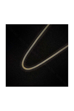 Xxx Hasır Boru Model, Paslanmaz Çelik Kolye 40, Altın Renk