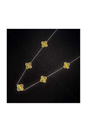 Van Figürlü, Paslanmaz Çelik Kolye 89, Altın Renk