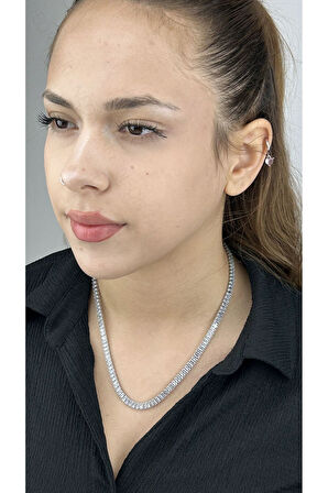 Su Yolu, Zikon Taşlı, Paslanmaz Çelik Kolye 106, Üst Kalite Vıp Ürün