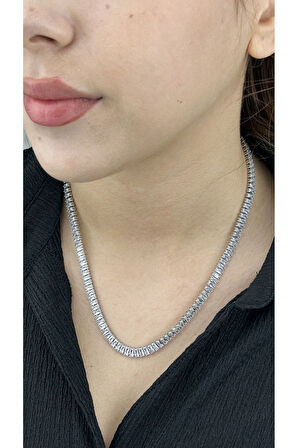 Su Yolu, Zikon Taşlı, Paslanmaz Çelik Kolye 106, Üst Kalite Vıp Ürün