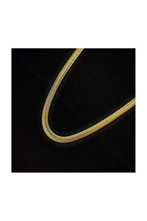 Kalın Italyan Zinciri, Paslanmaz Çelik Kolye 160, Altın Renk