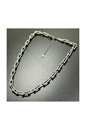 Xxx Paslanmaz Çelik Kolye 224, Gümüş Renk