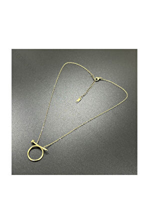 Xxx Çivi Figürlü, Paslanmaz Çelik Kolye 229, Altın Renk